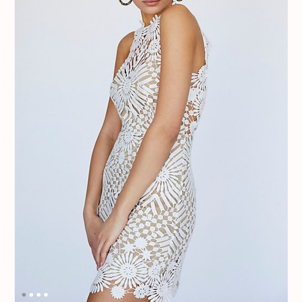 Free People Presly White Mini Dress